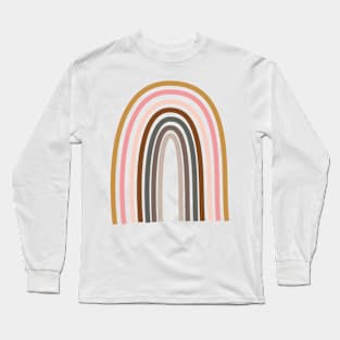 Playful Rainbow Illustration Long Sleeve T-Shirt